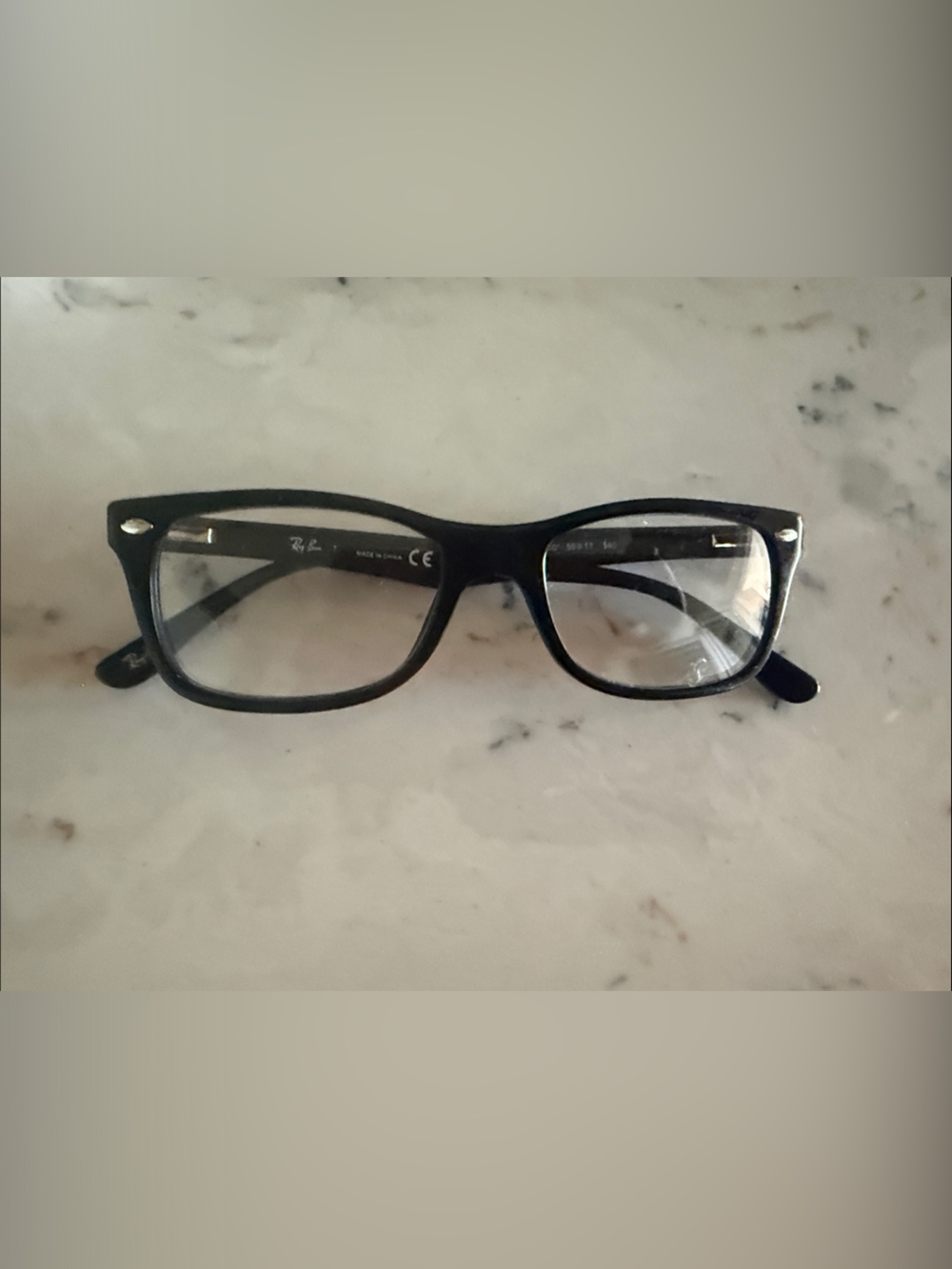 Ray Ban Classic Black Rectangular Glasses 5228